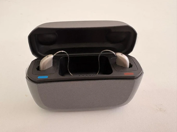 Hearing aid product close-up